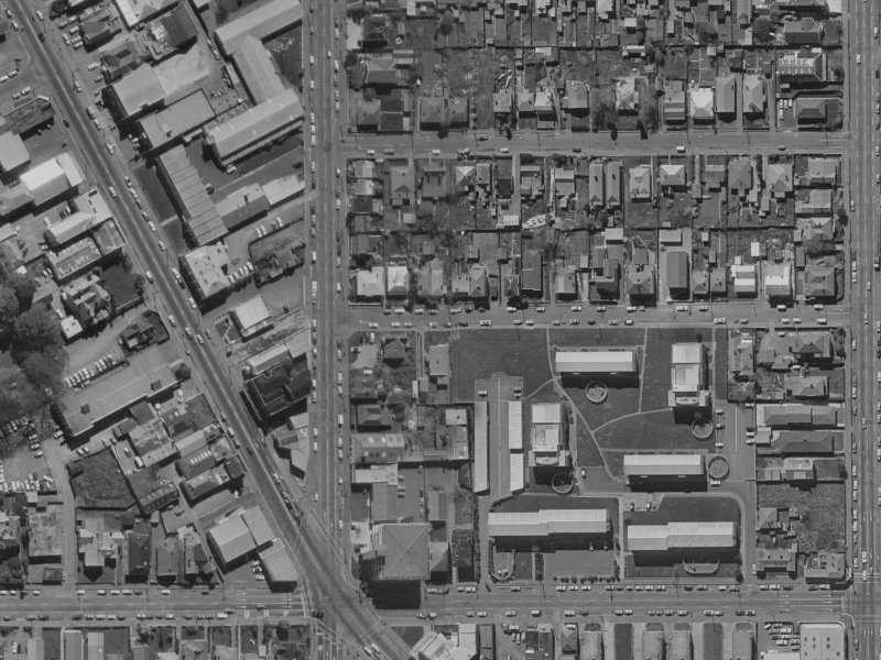 12 Conference Street from the air, 1970-1974