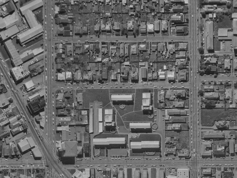 21 Conference Street from the air, 1970-1974