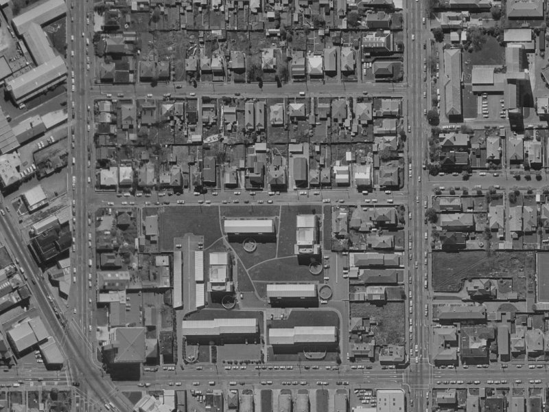 24 Conference Street from the air, 1970-1974