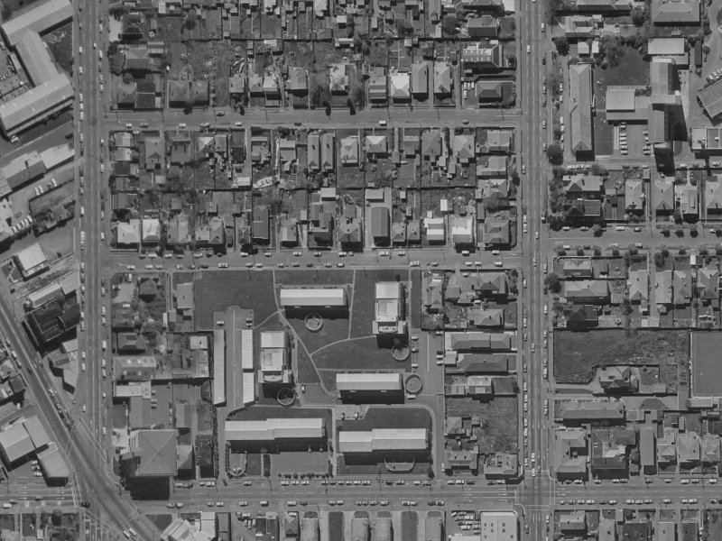 27B Conference Street from the air, 1970-1974