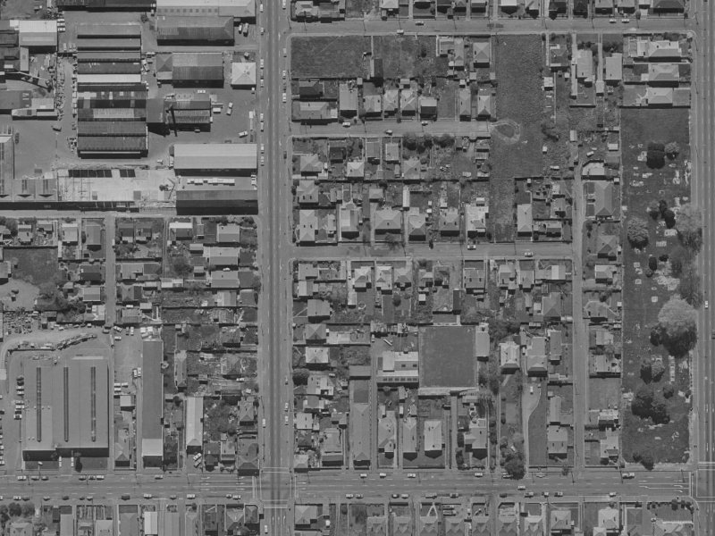 53 Ely Street from the air, 1970-1974