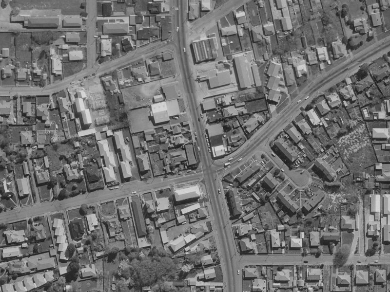 231 Stanmore Road from the air, 1970-1974