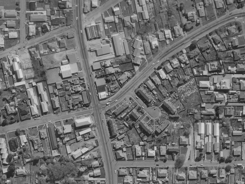 9 Swanns Road from the air, 1970-1974