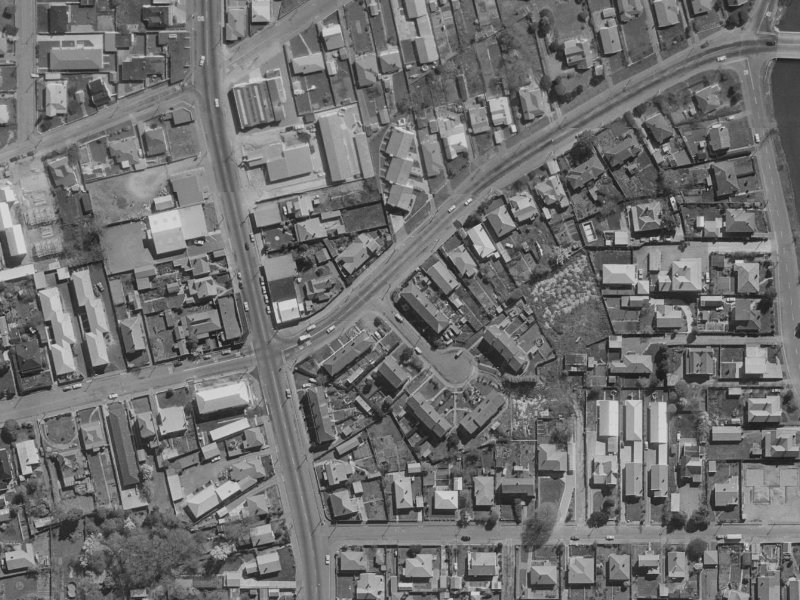 3 Sorensens Place from the air, 1970-1974