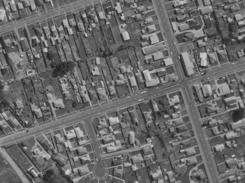 70 Bridge Street from the air, 1970-1974
