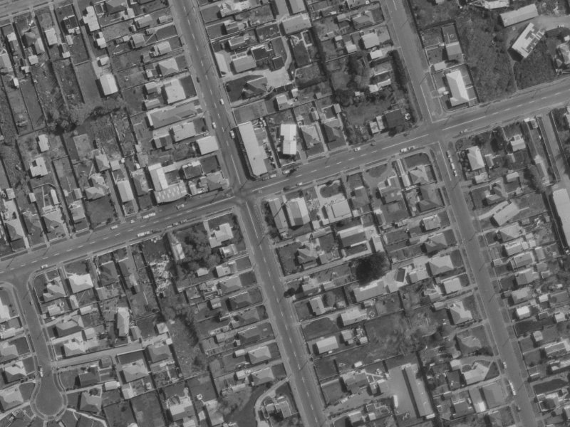 51 Bridge Street from the air, 1970-1974
