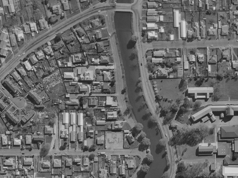 181 River Road from the air, 1970-1974