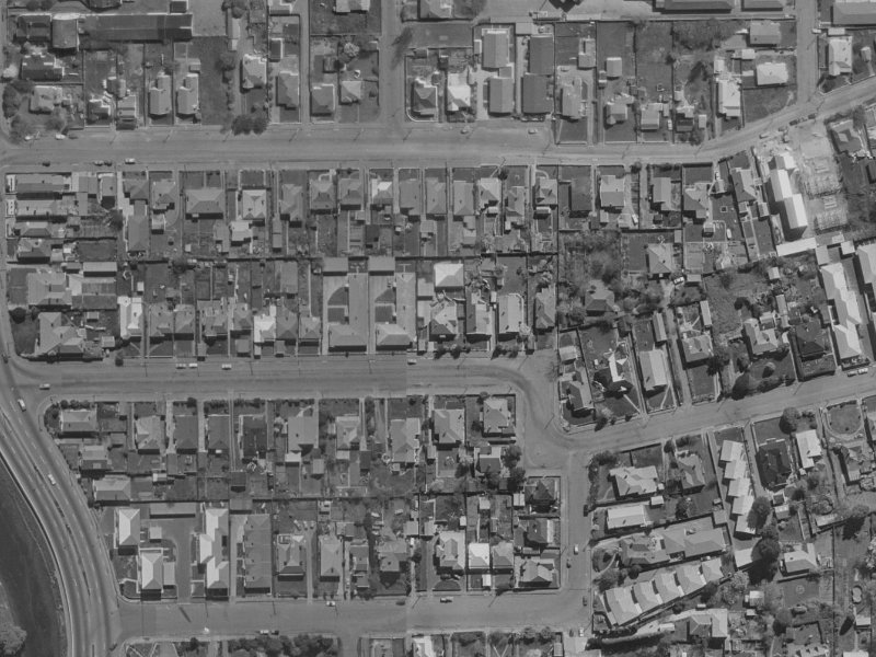 37 Heywood Terrace from the air, 1970-1974