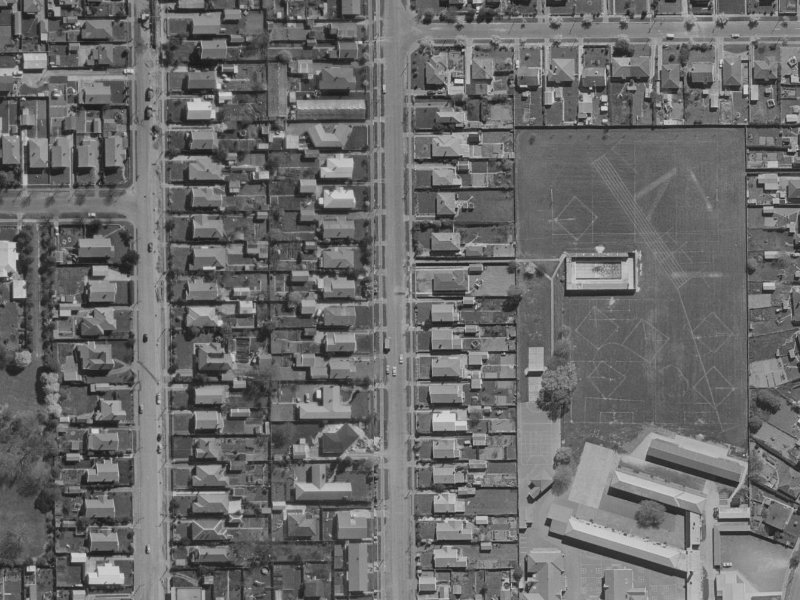 Ngarimu Street from the air, 1970-1974