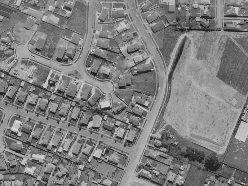 19 Hillcrest Place from the air, 1970-1974