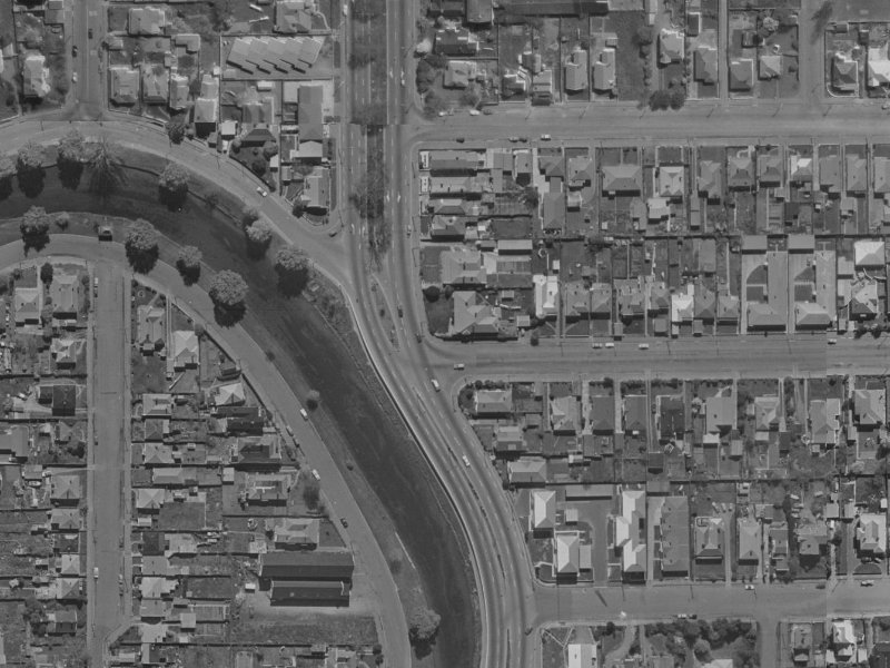 264 Fitzgerald Avenue from the air, 1970-1974