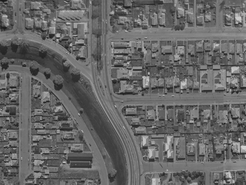 1 Heywood Terrace from the air, 1970-1974