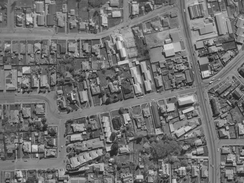 21 Draper Street from the air, 1970-1974