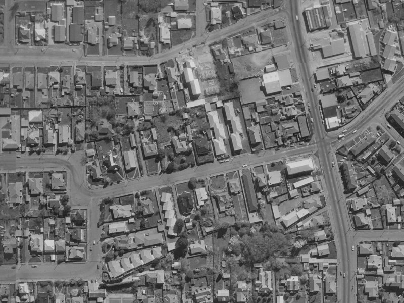 23 Draper Street from the air, 1970-1974