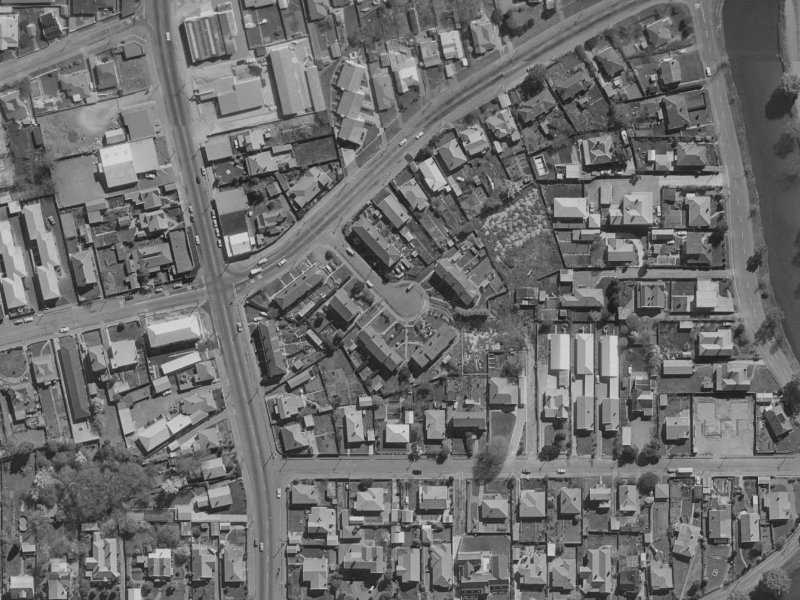 Sorensens Place from the air, 1970-1974
