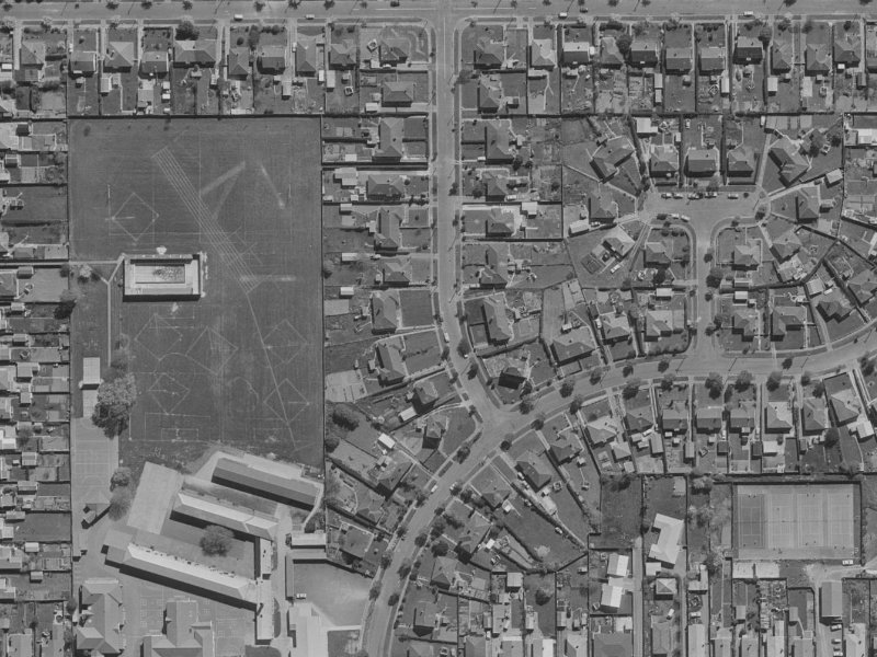 9 Holland Street from the air, 1970-1974