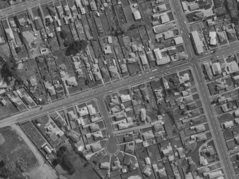 69 Bridge Street from the air, 1970-1974