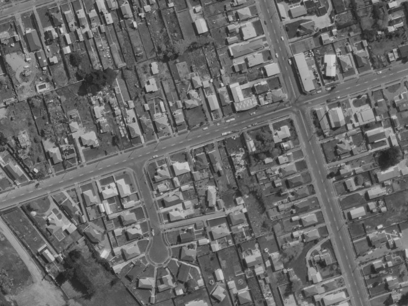 67 Bridge Street from the air, 1970-1974