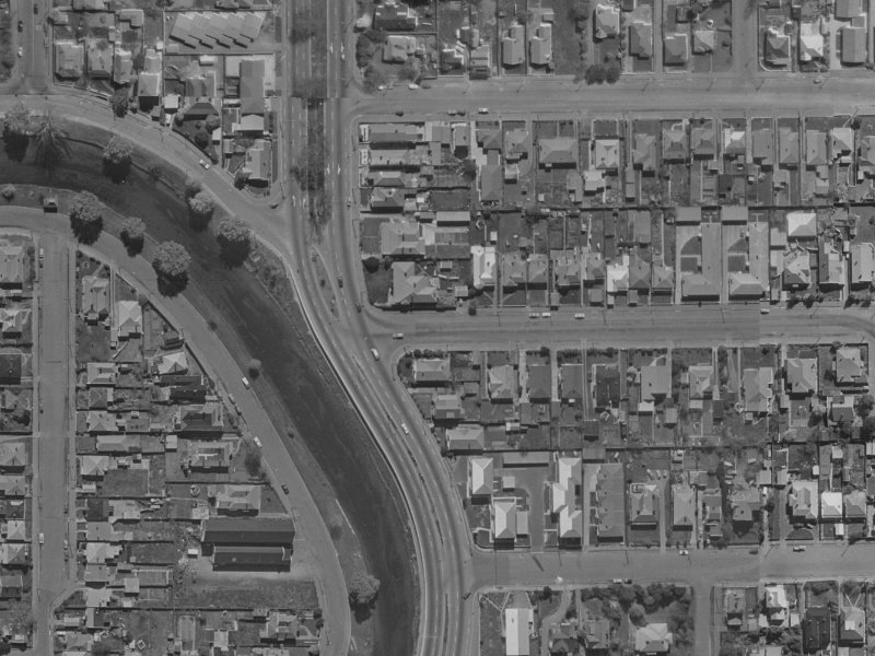 7 Heywood Terrace from the air, 1970-1974