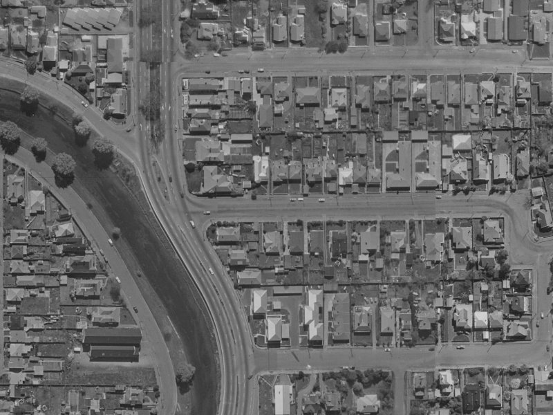 8 Heywood Terrace from the air, 1970-1974