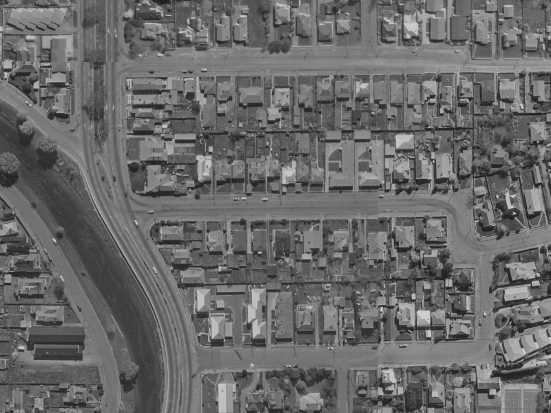 22 Heywood Terrace from the air, 1970-1974