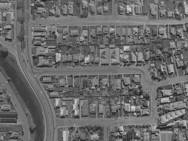 27 Heywood Terrace from the air, 1970-1974