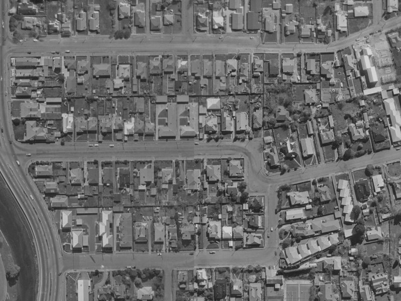 34 Heywood Terrace from the air, 1970-1974