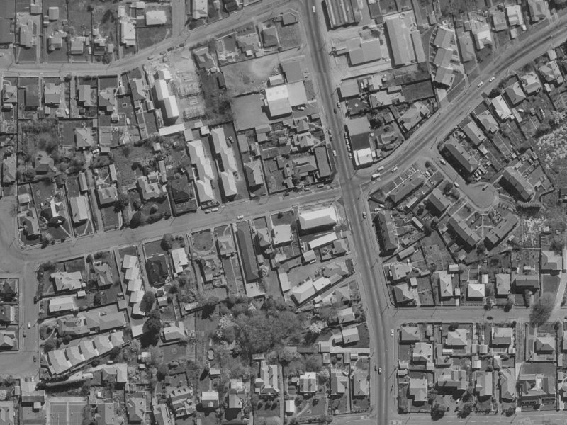 36 Draper Street from the air, 1970-1974