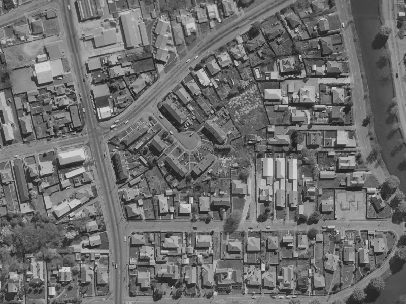 17 Sorensens Place from the air, 1970-1974