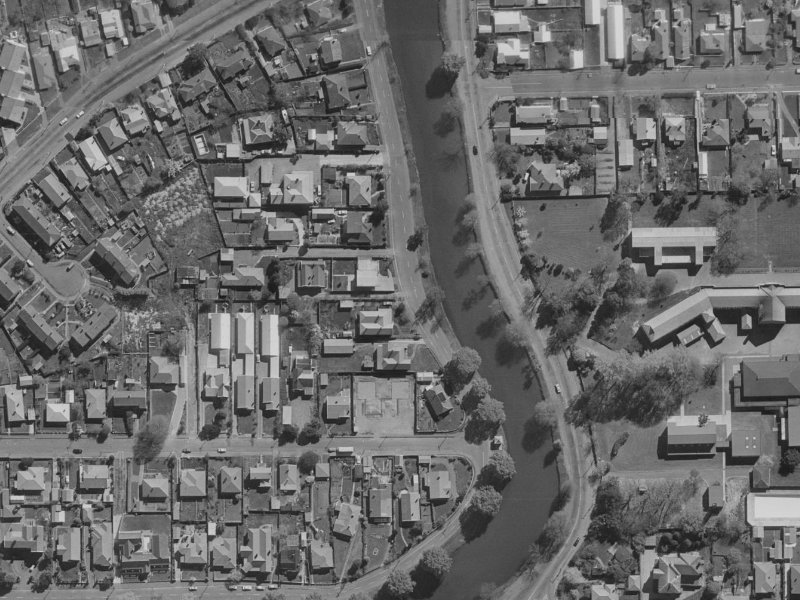 173 River Road from the air, 1970-1974