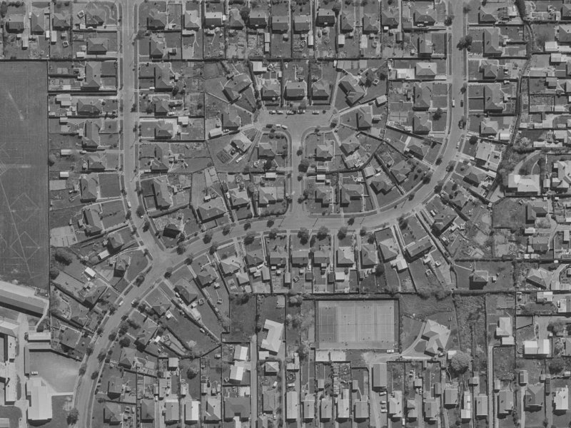 1E Hartnell Place from the air, 1970-1974