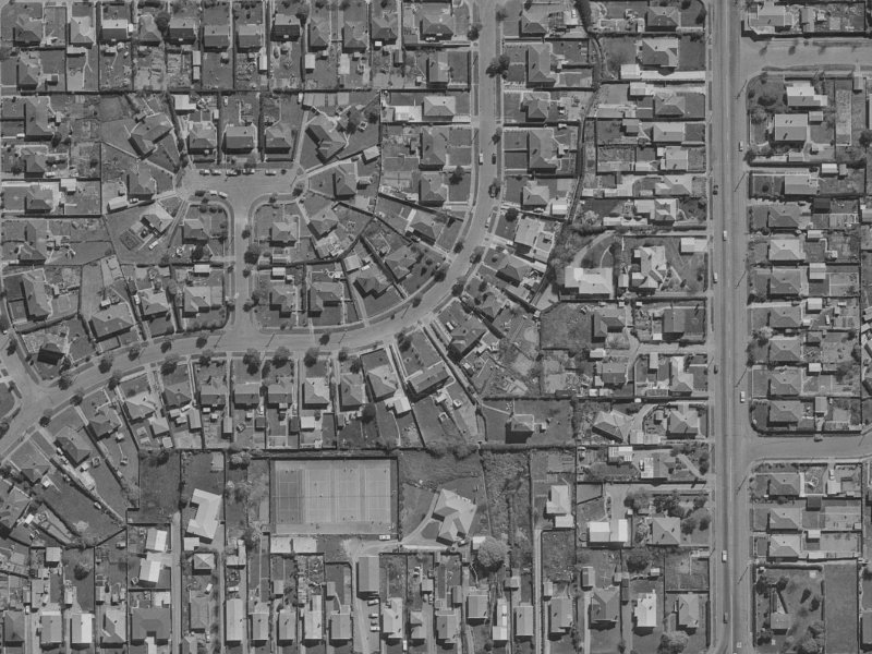 38 Rowcliffe Crescent from the air, 1970-1974