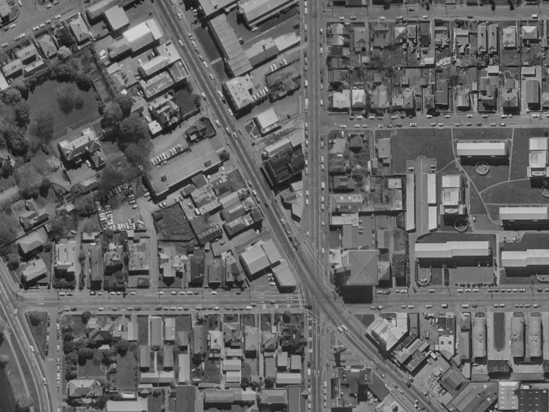 88A Victoria Street from the air, 1970-1974