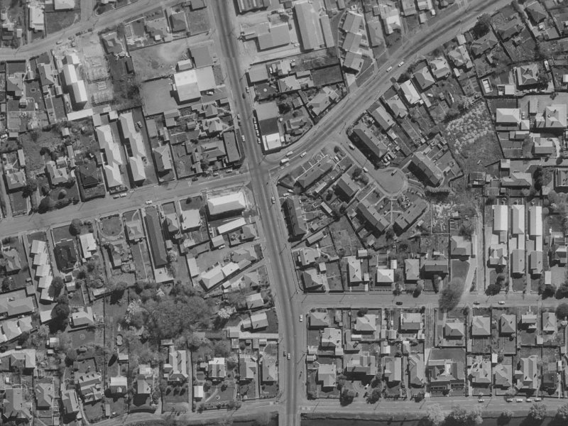 222 Stanmore Road from the air, 1970-1974