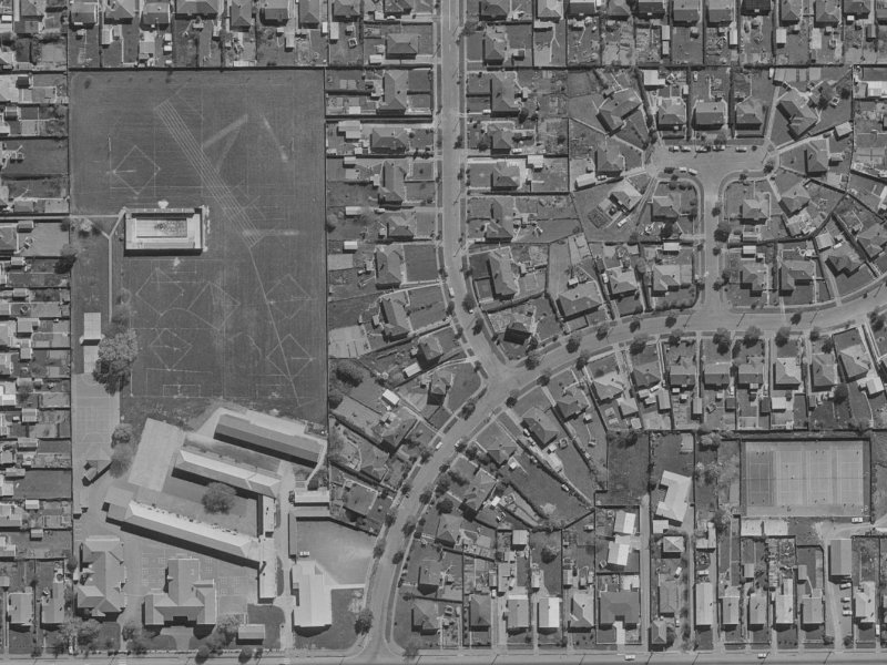 3B Holland Street from the air, 1970-1974
