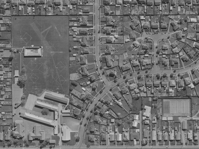 5 Holland Street from the air, 1970-1974