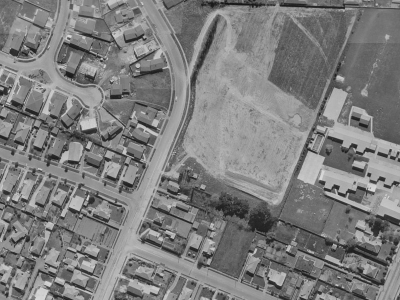 45-51 Nortons Road from the air, 1970-1974