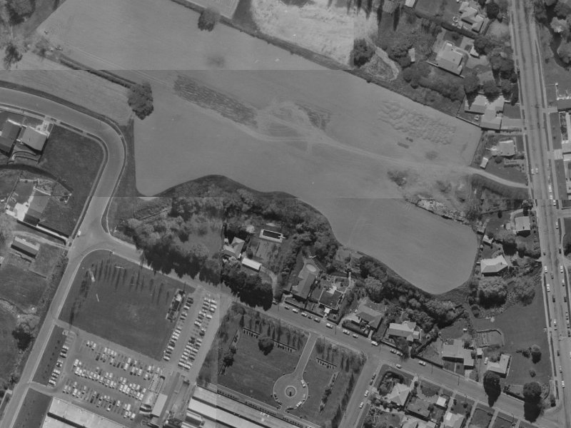 Ilam Park Place from the air, 1970-1974