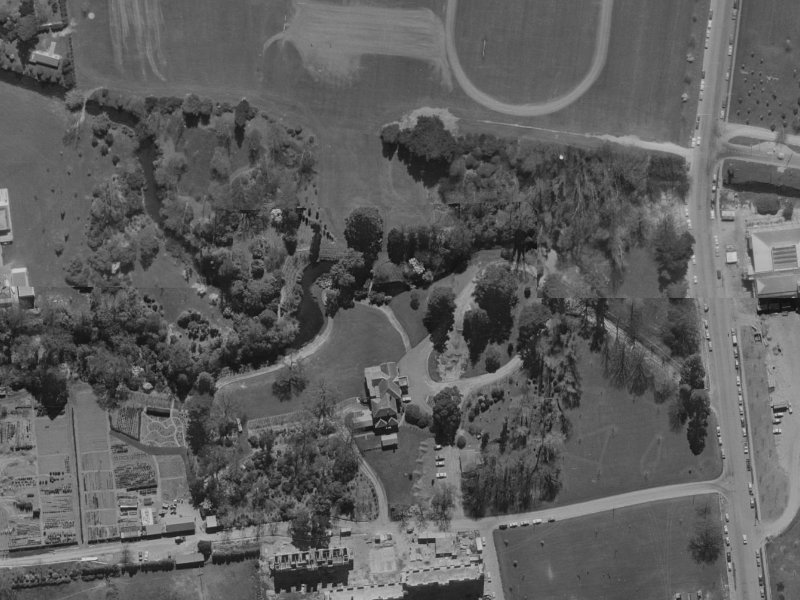 87 Ilam Road from the air, 1970-1974