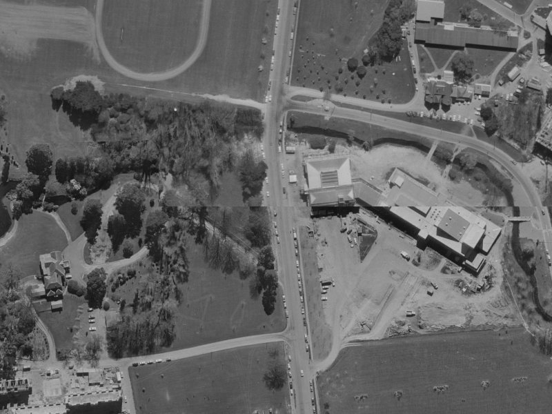 92 Ilam Road from the air, 1970-1974