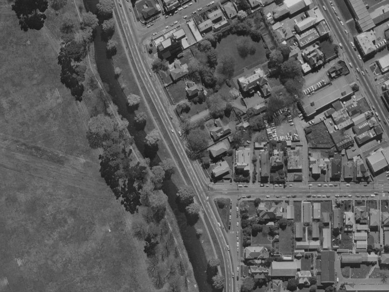 90 Park Terrace from the air, 1970-1974