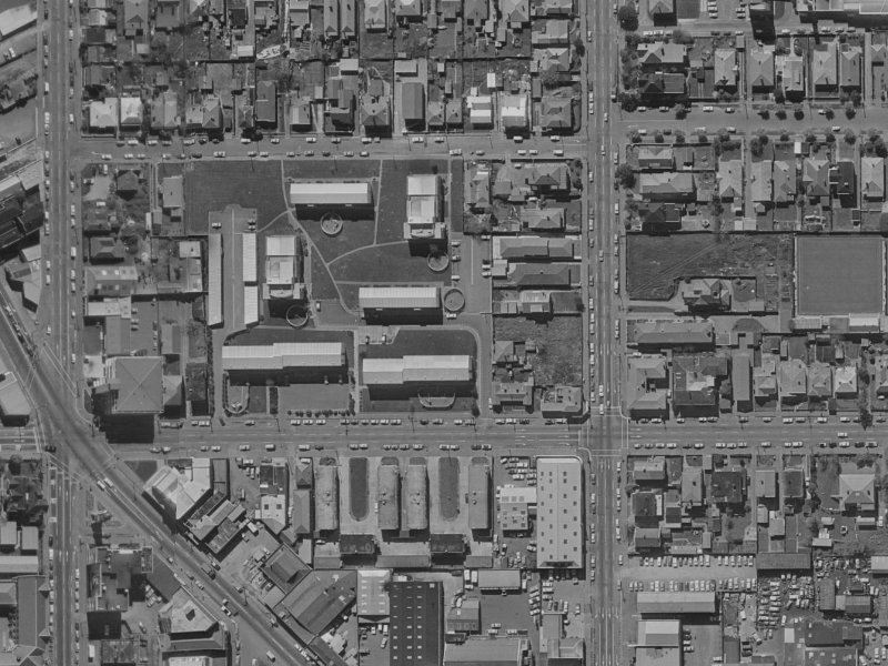 Airedale Place from the air, 1970-1974