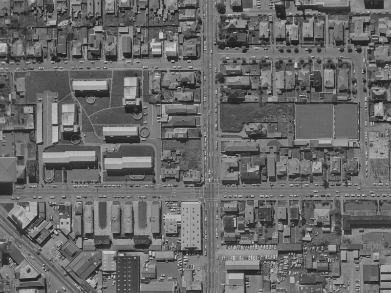 381 Durham Street North from the air, 1970-1974