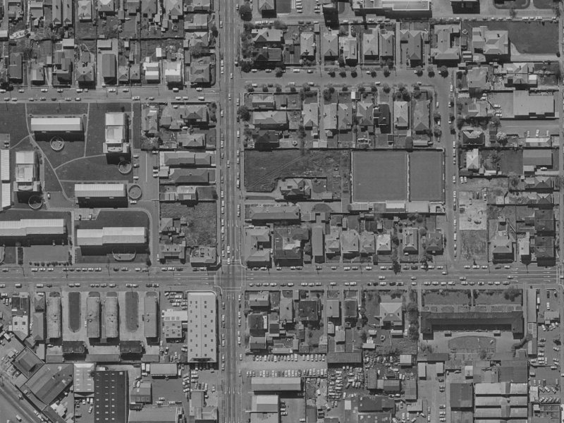 6 Gracefield Avenue from the air, 1970-1974