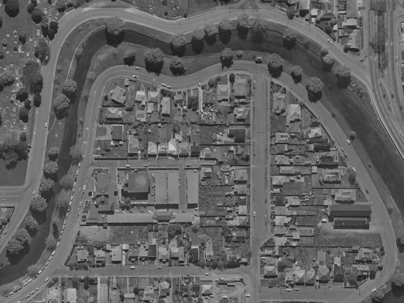 15 Willow Street from the air, 1970-1974