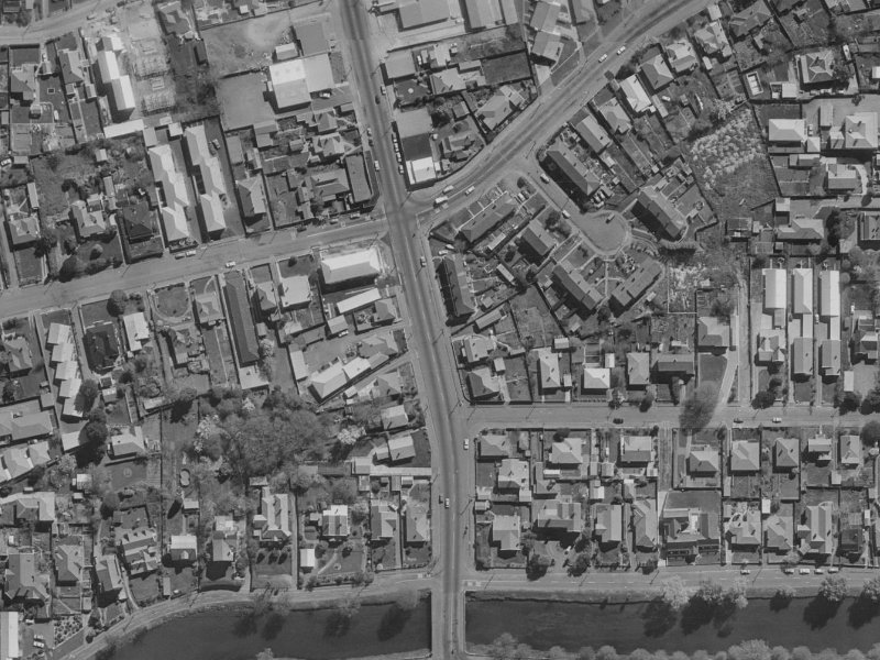 216 Stanmore Road from the air, 1970-1974