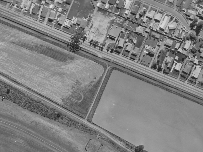1 Manakura Street from the air, 1970-1974