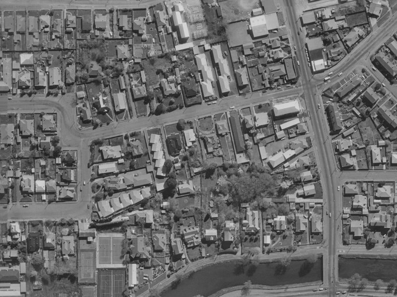 18A Draper Street from the air, 1970-1974