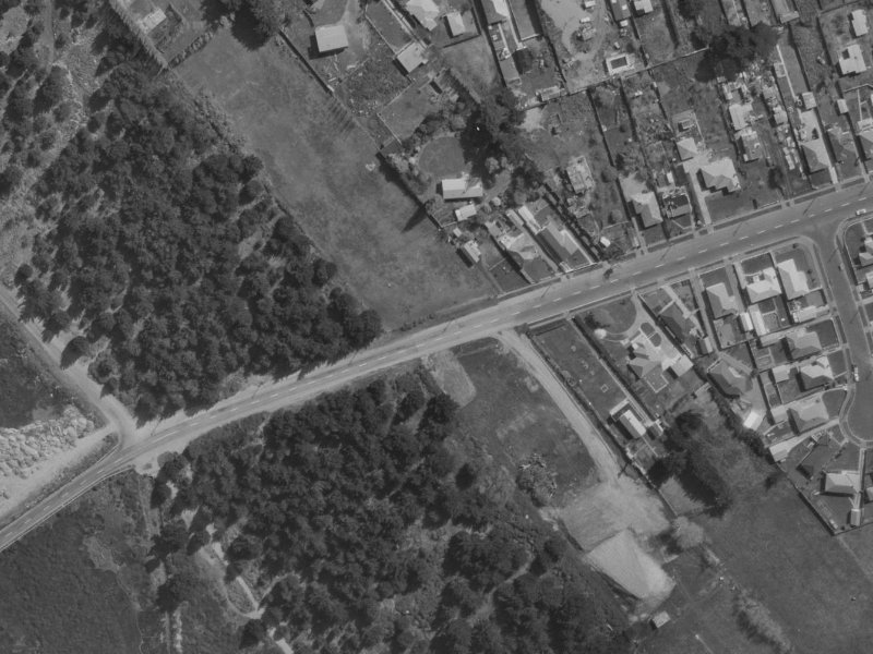 112 Bridge Street from the air, 1970-1974
