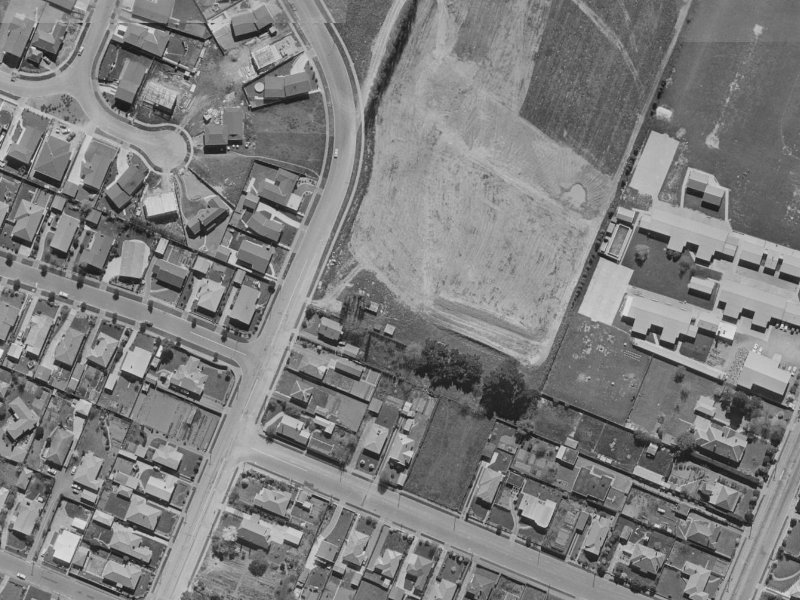 47 Nortons Road from the air, 1970-1974
